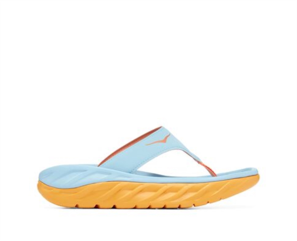 Ora Recovery Flip Hoka Summer Song Amber Yellow