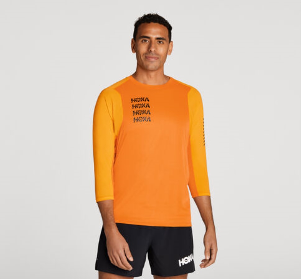 Glide 3 4 Sleeve Hoka Persimmon Portocaliu