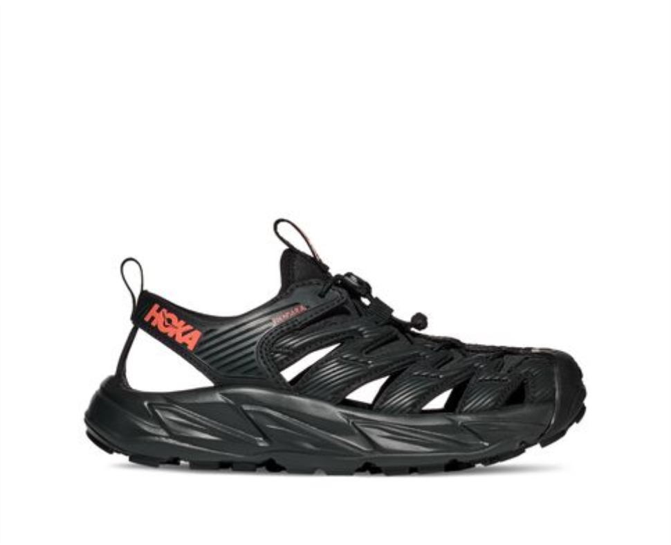 Hoka Black Fusion Coral