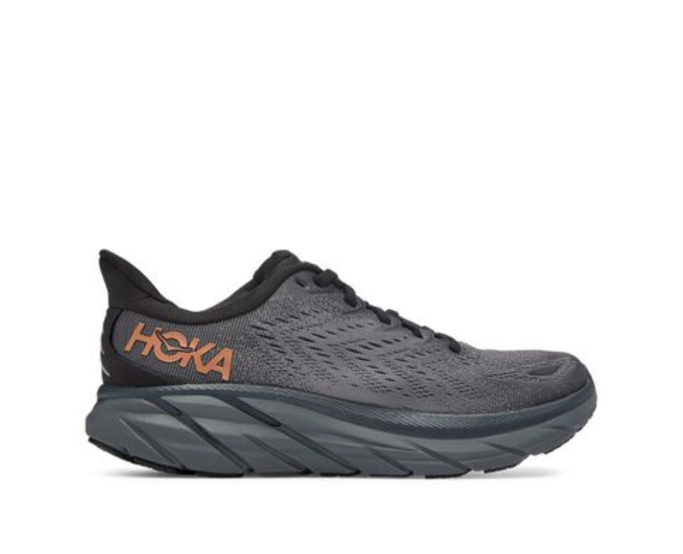 Clifton 8 Hoka Antracit Cupru