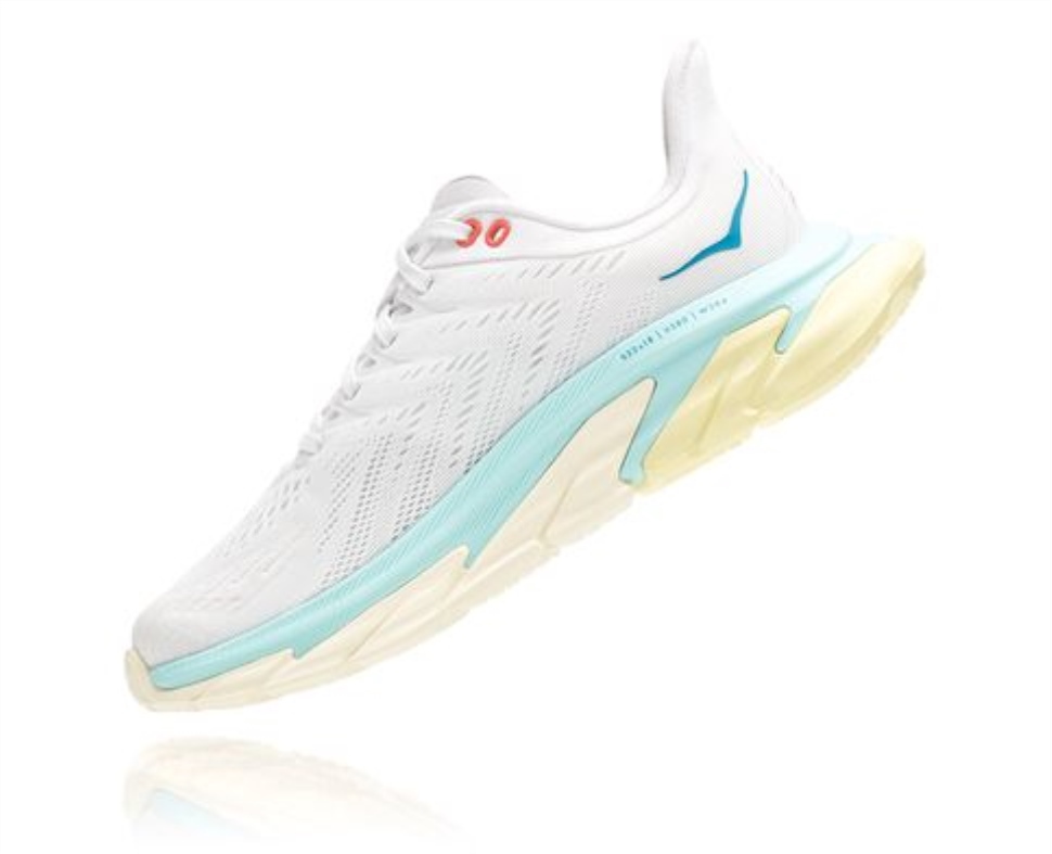 Hoka Clifton Edge Blanc De Blanc Blue Tint